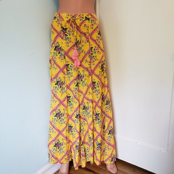 NWT Free People Beautiful Floral Wide leg Pants. - Picture 6 of 14